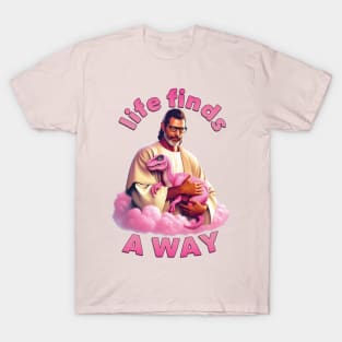 Life Finds a Way Pink Raptor T-Shirt